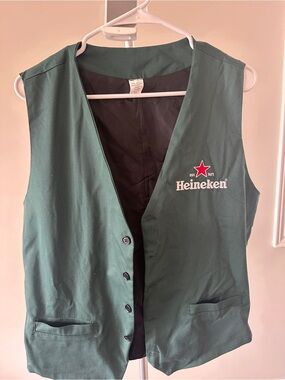 Men's Dark Green Heineken Suit Vest